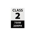Class 2 ebike kit